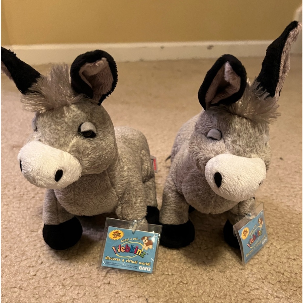 1 Webkinz donkey new w tags